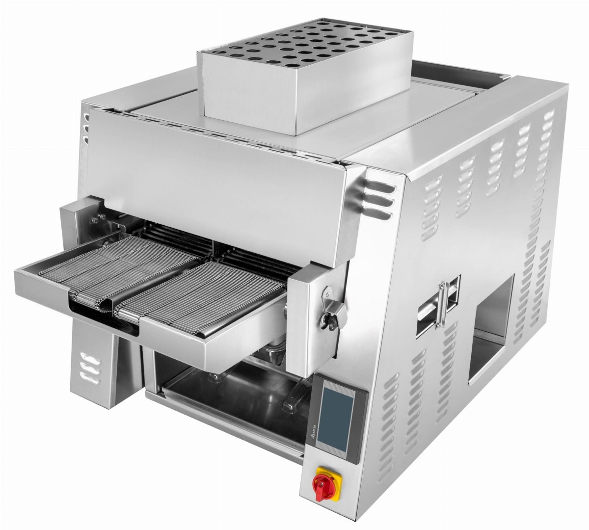 Grill taśmowy SET3000 z widocznymi dwoma taśmami